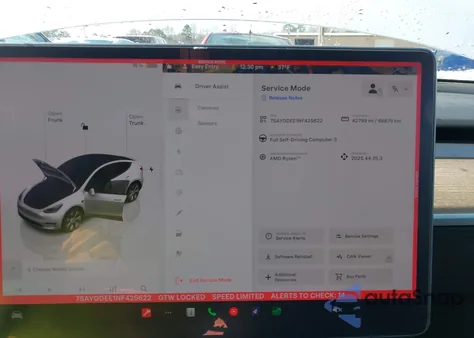 2022 Tesla Model Y Long Range Dual Motor All-Wheel Drive from USA, damaged, VIN 7SAYGDEE1NF425622